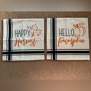 Fall Harvest Pillow Cases: Set of Two 🍁🍂
